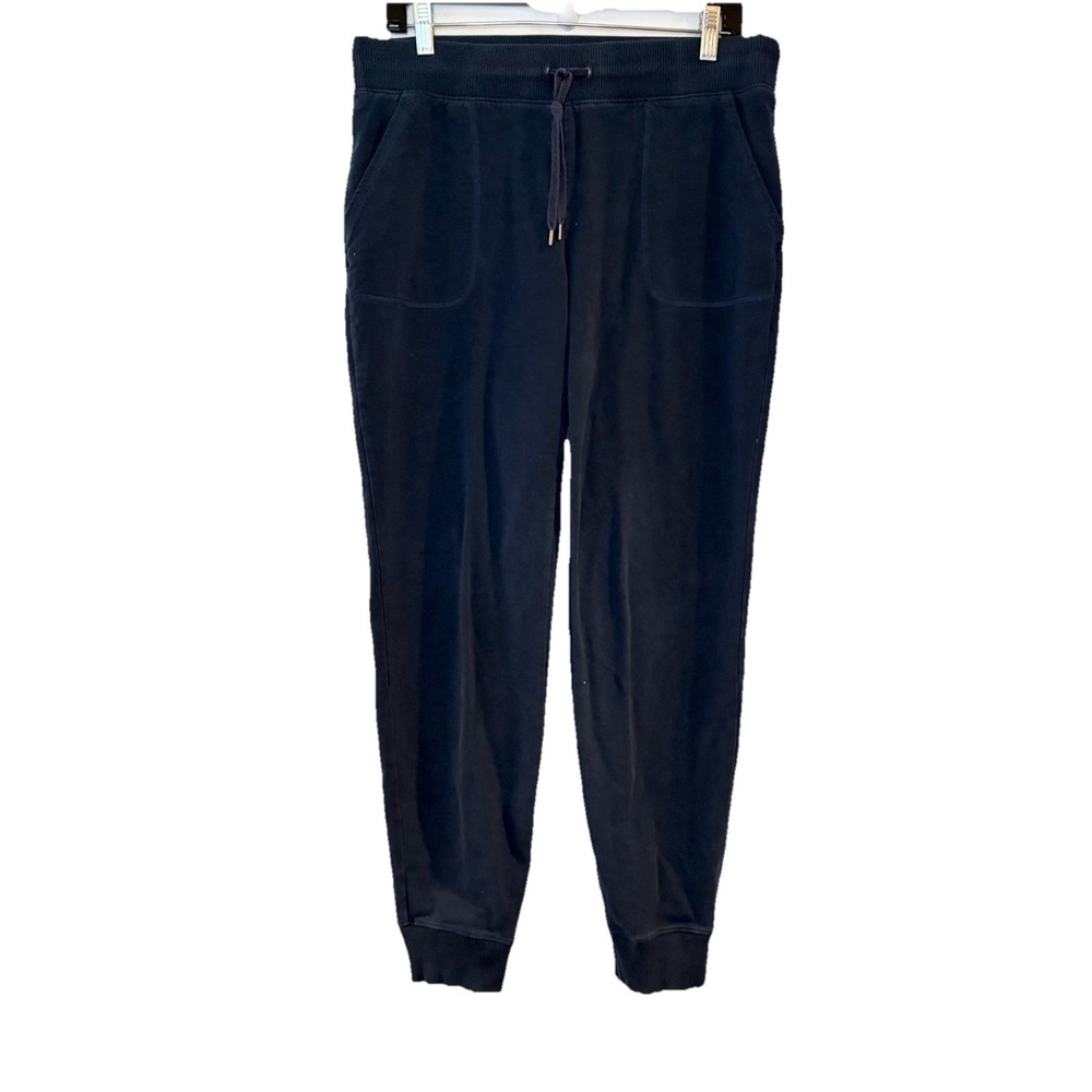 LL Bean Women's Ultrasoft Sweats Drawstring Jogger Lounge Athleisure Gym Navy S